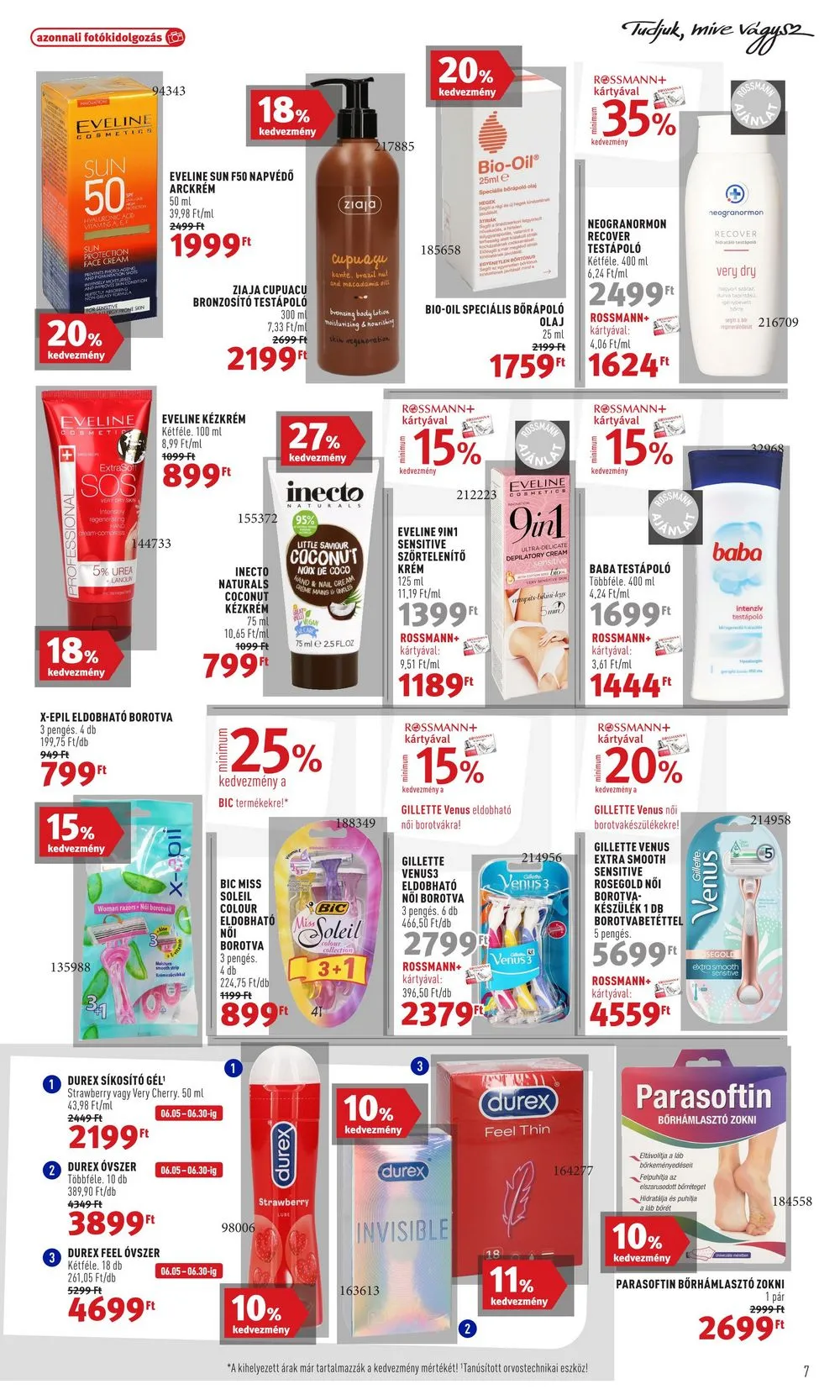Rossmann akciós újság 06.19–06.30 – 7. oldal