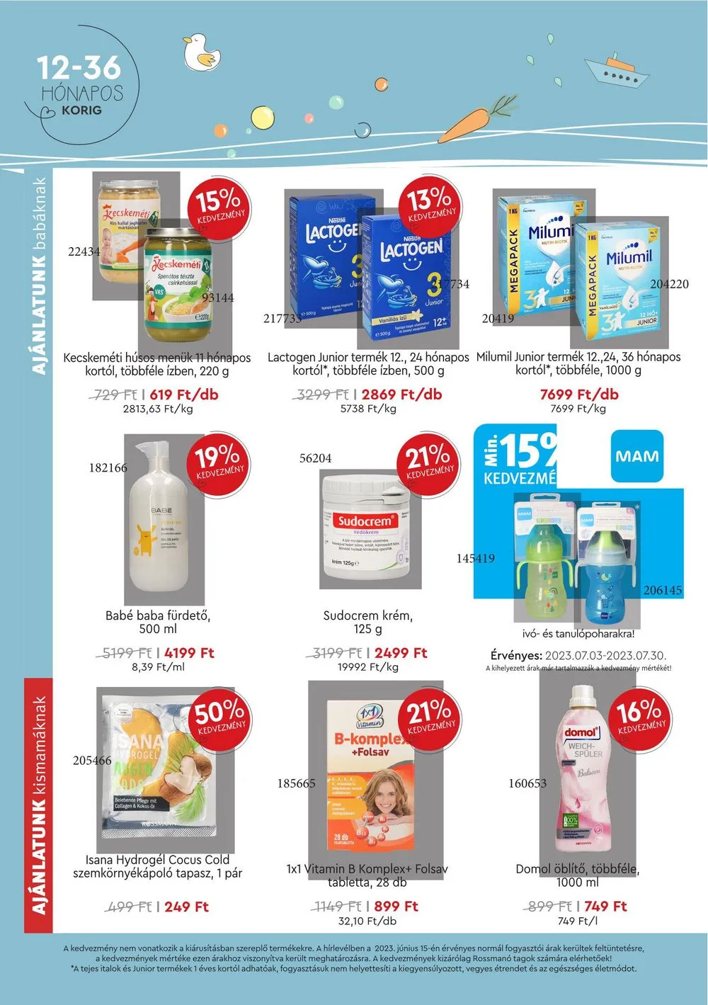 Rossmann akciós újság 07.03–07.30 – 8. oldal