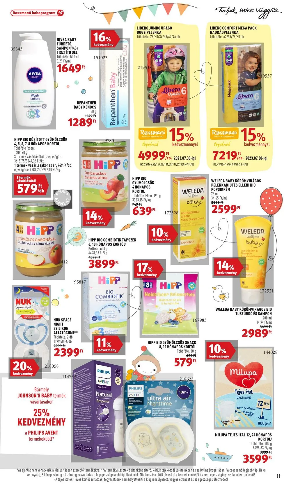 Rossmann akciós újság 07.24–08.04 – 11. oldal
