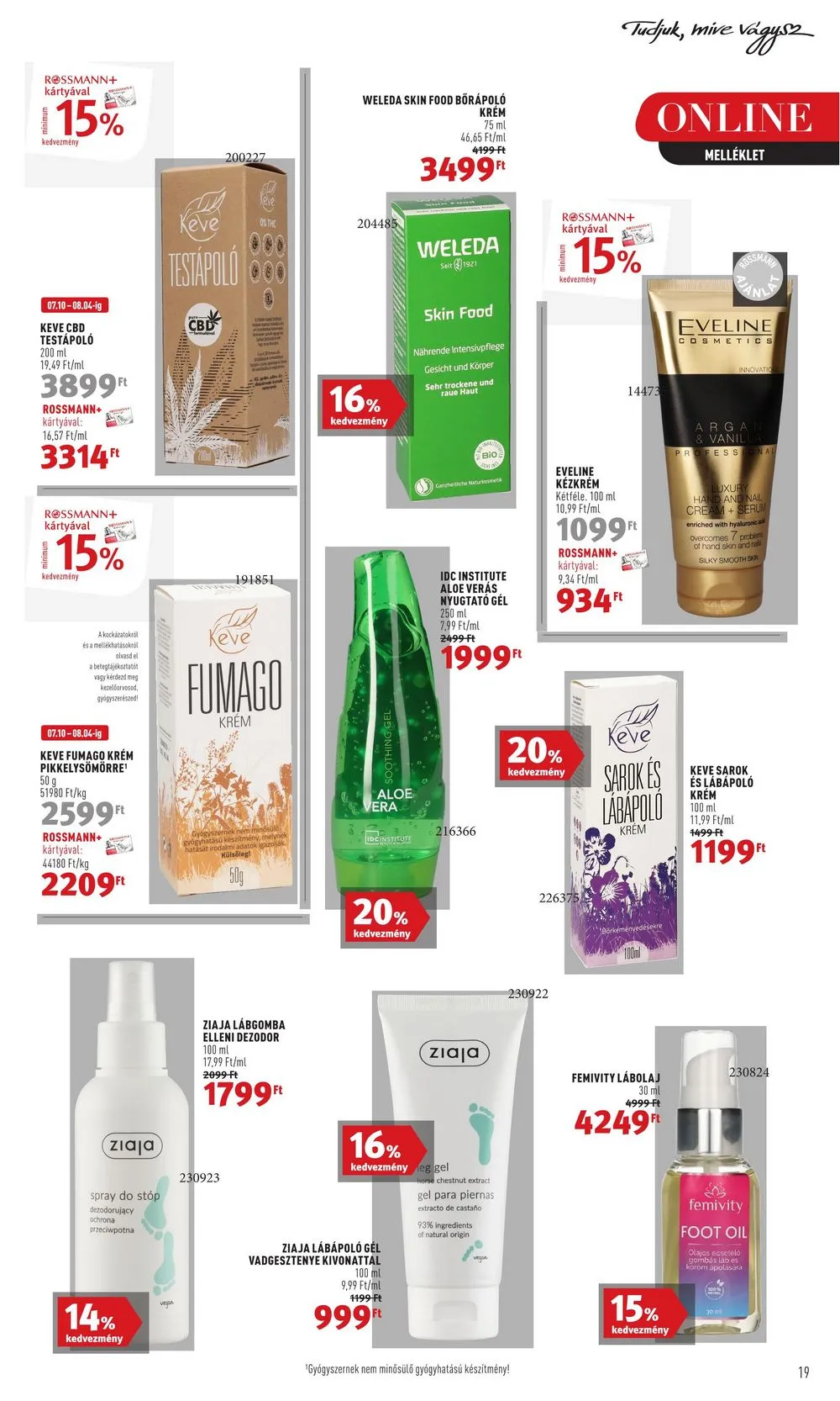 Rossmann akciós újság 07.24–08.04 – 21. oldal