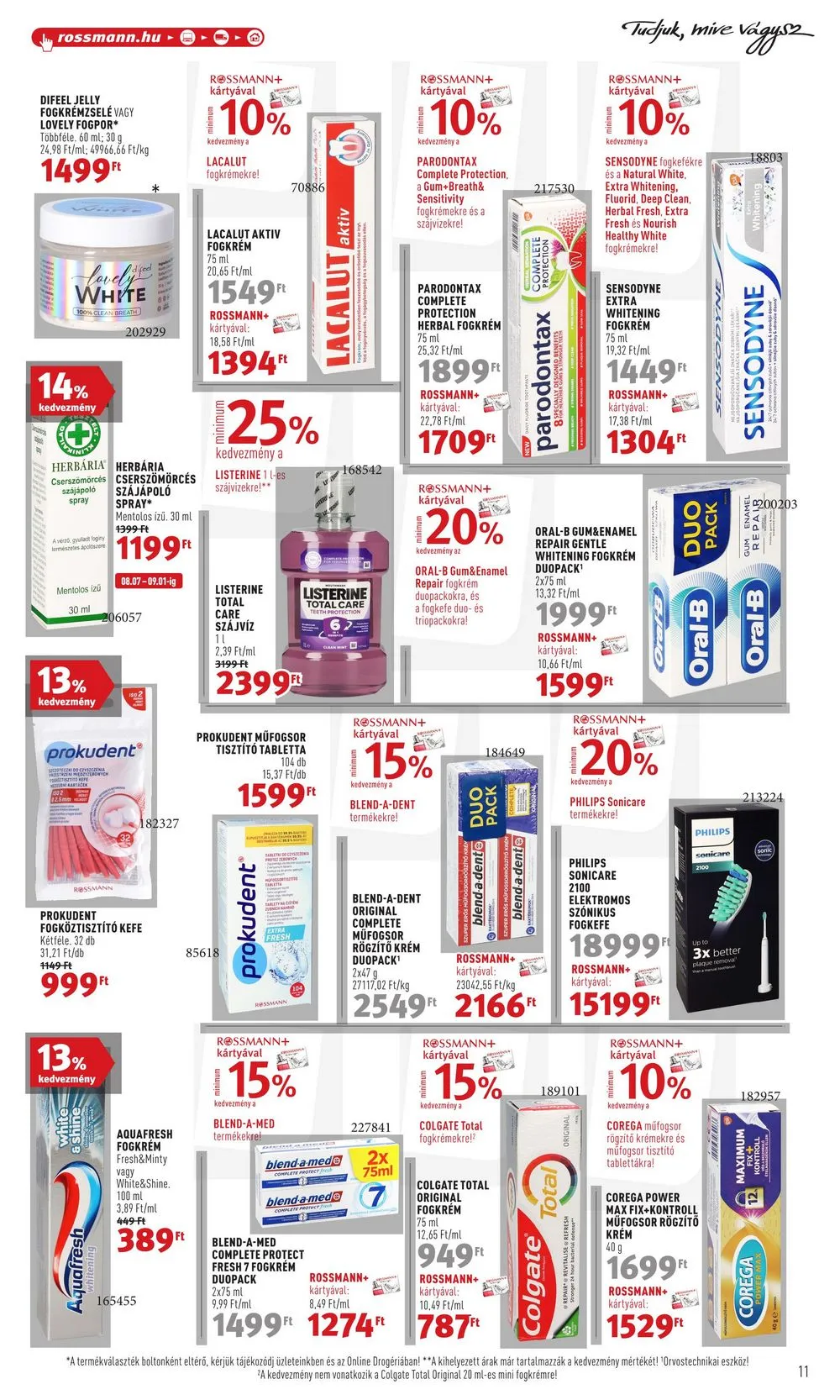Rossmann akciós újság 08.07–08.18 – 11. oldal