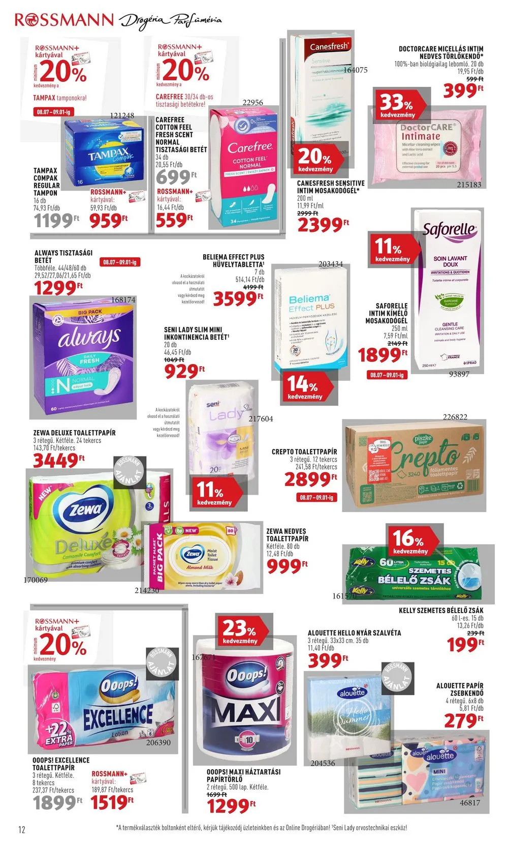 Rossmann akciós újság 08.07–08.18 – 14. oldal