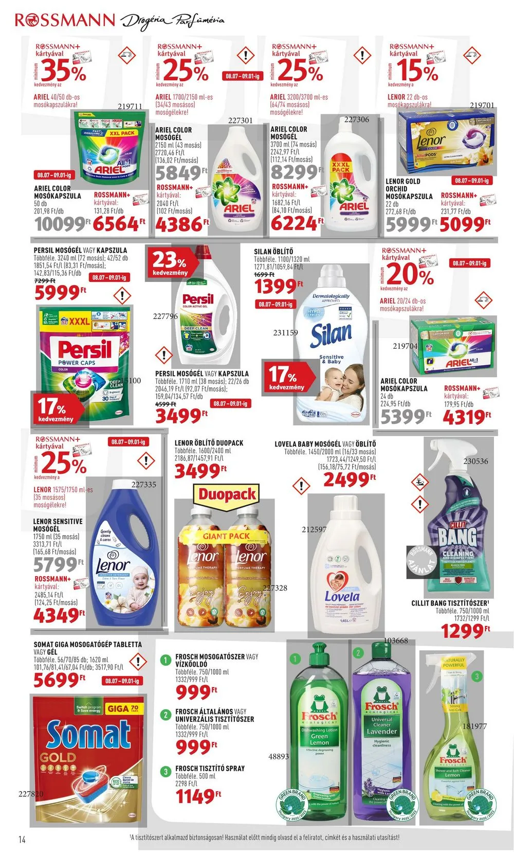 Rossmann akciós újság 08.07–08.18 – 16. oldal