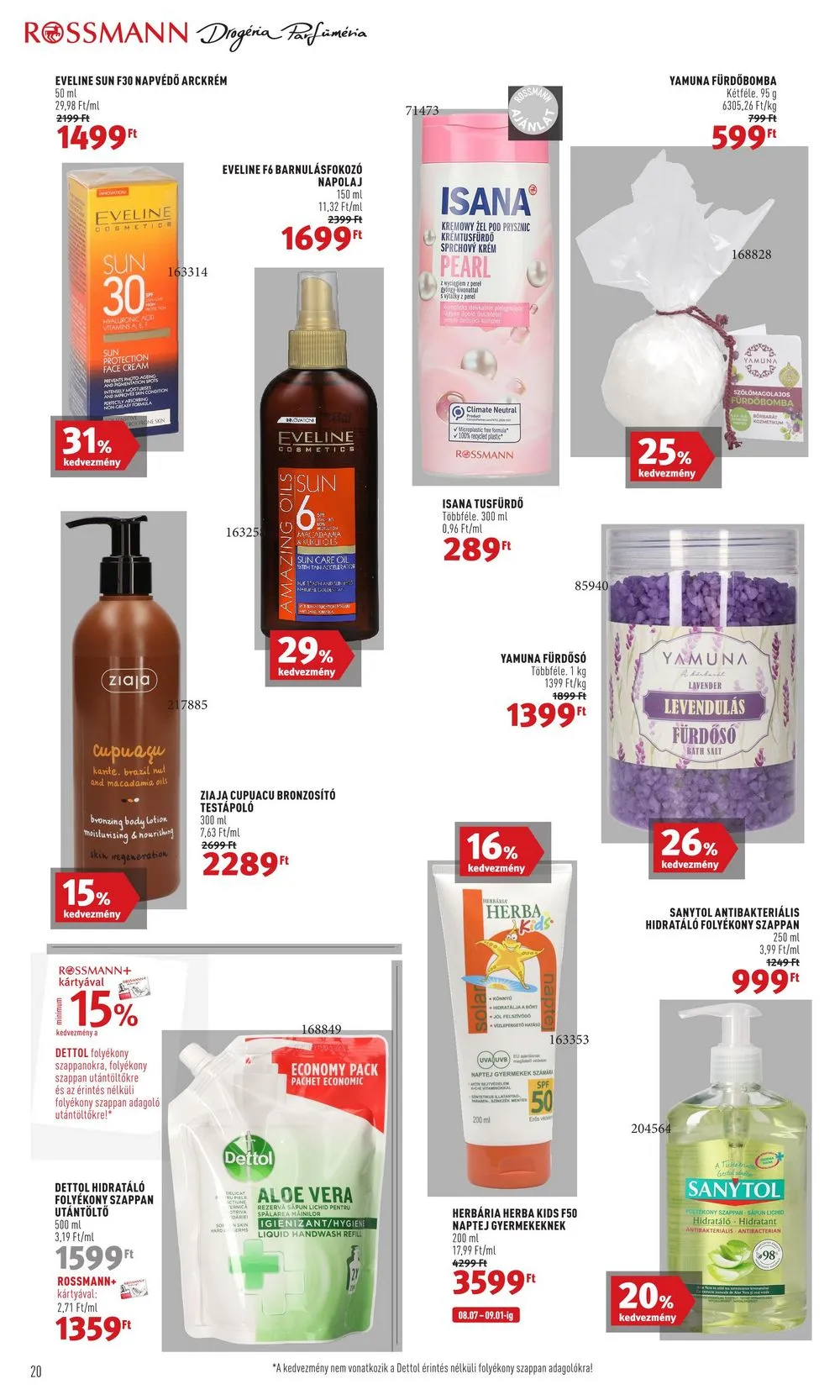 Rossmann akciós újság 08.07–08.18 – 22. oldal