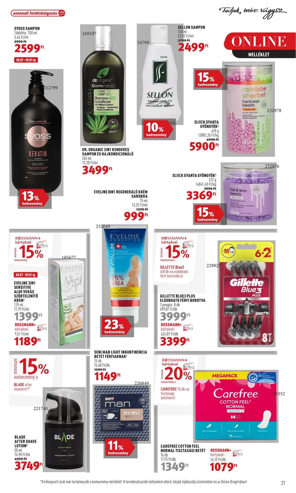 Rossmann akciós újság 08.07–08.18 – 23. oldal
