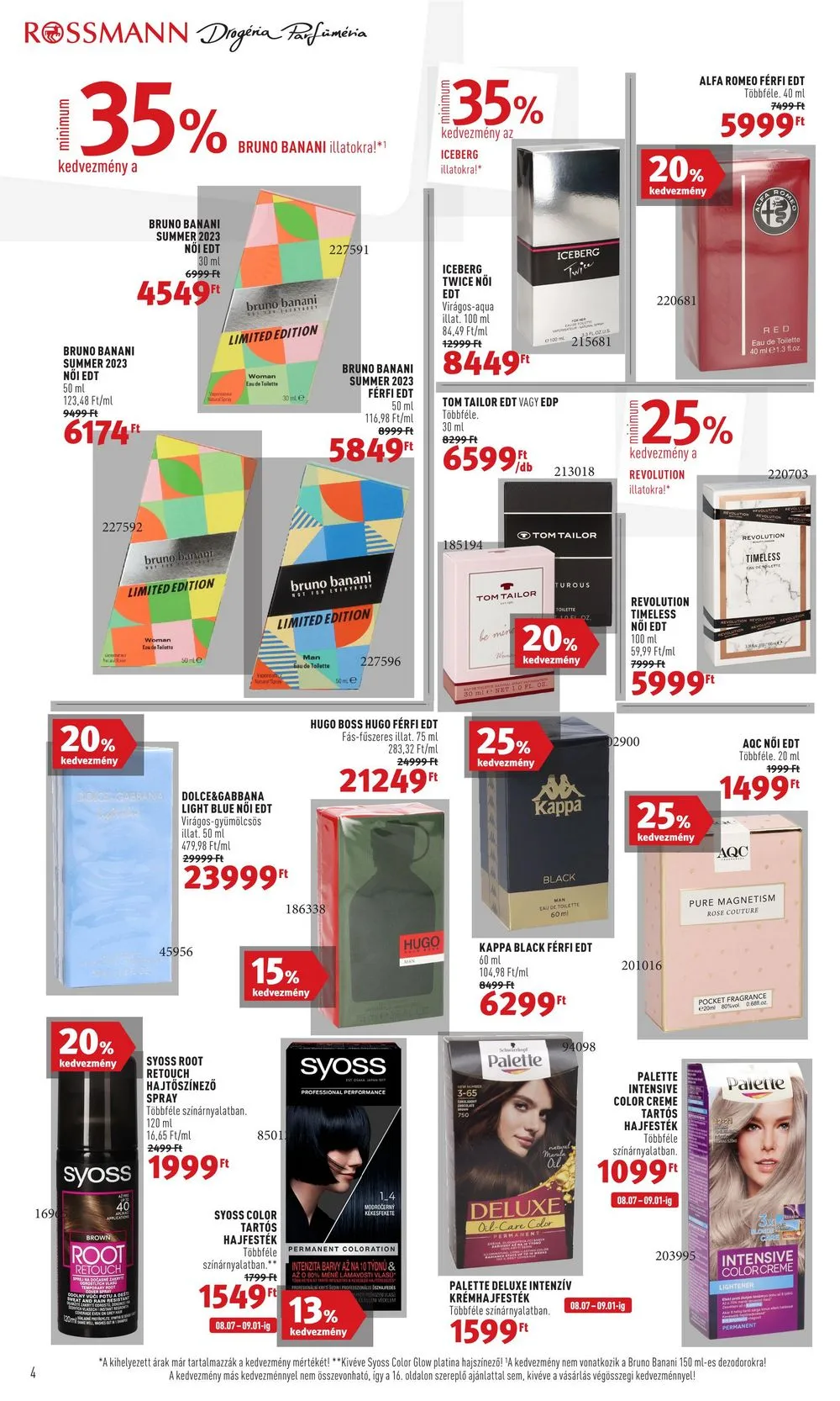 Rossmann akciós újság 08.07–08.18 – 4. oldal