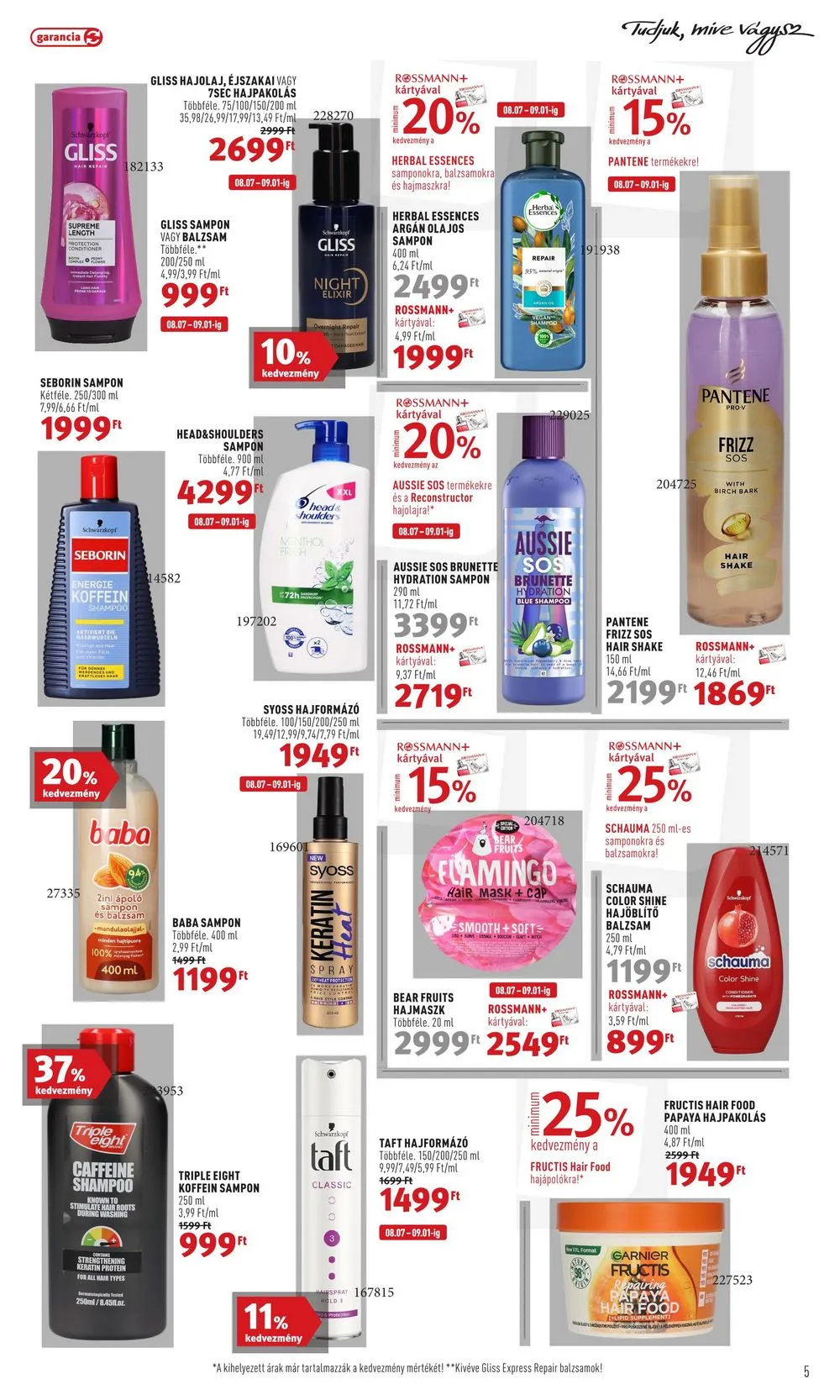 Rossmann akciós újság 08.07–08.18 – 5. oldal