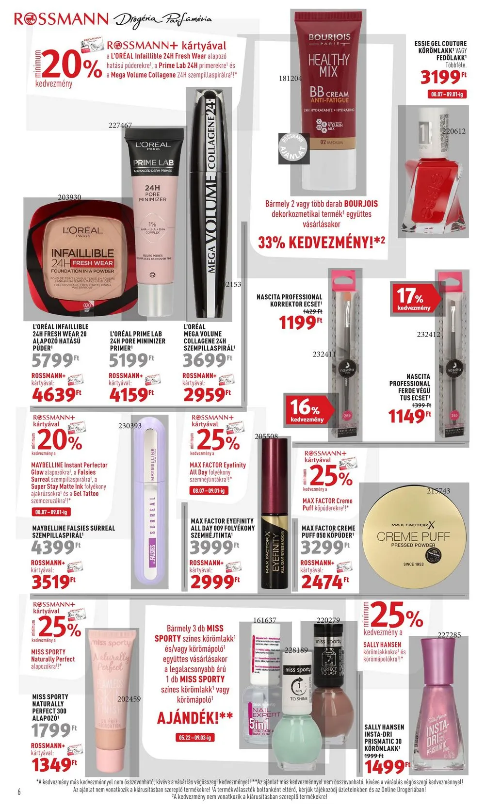 Rossmann akciós újság 08.07–08.18 – 6. oldal