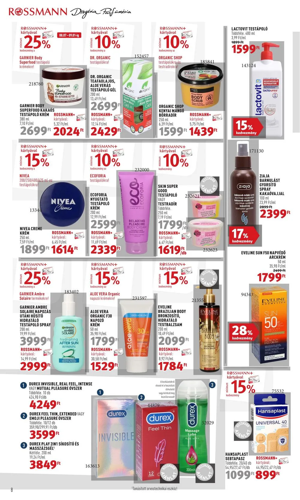 Rossmann akciós újság 08.07–08.18 – 8. oldal
