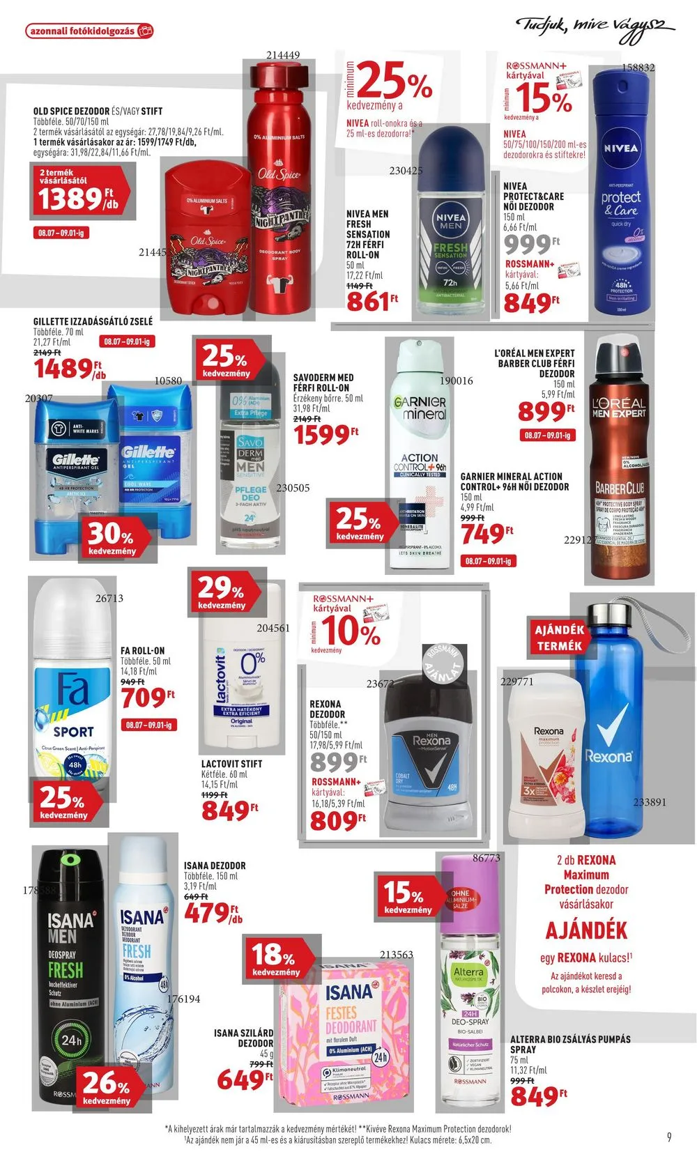 Rossmann akciós újság 08.07–08.18 – 9. oldal