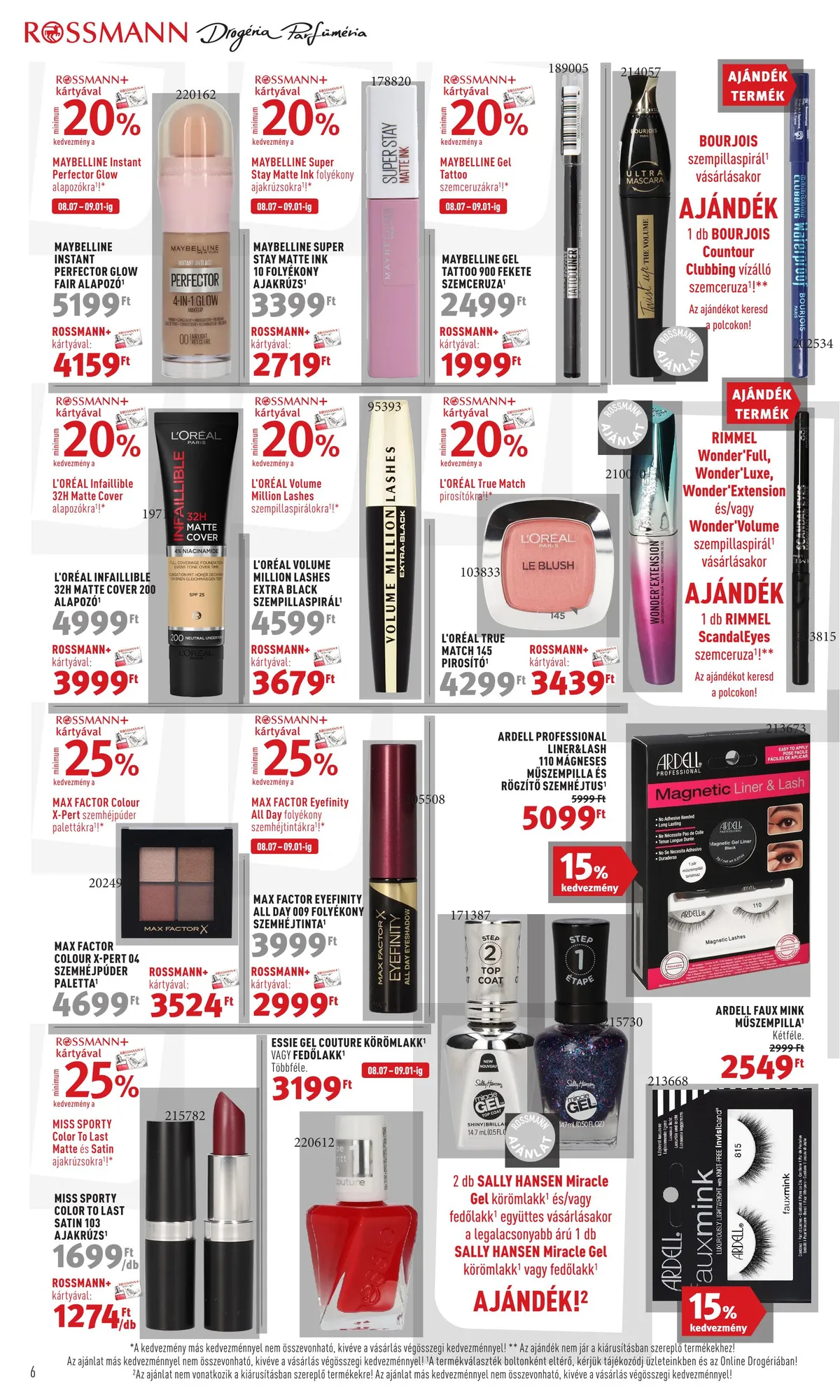 Rossmann akciós újság 08.21–09.01 – 6. oldal