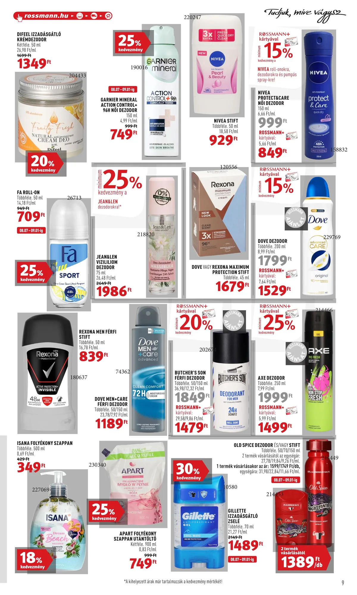 Rossmann akciós újság 08.21–09.01 – 9. oldal