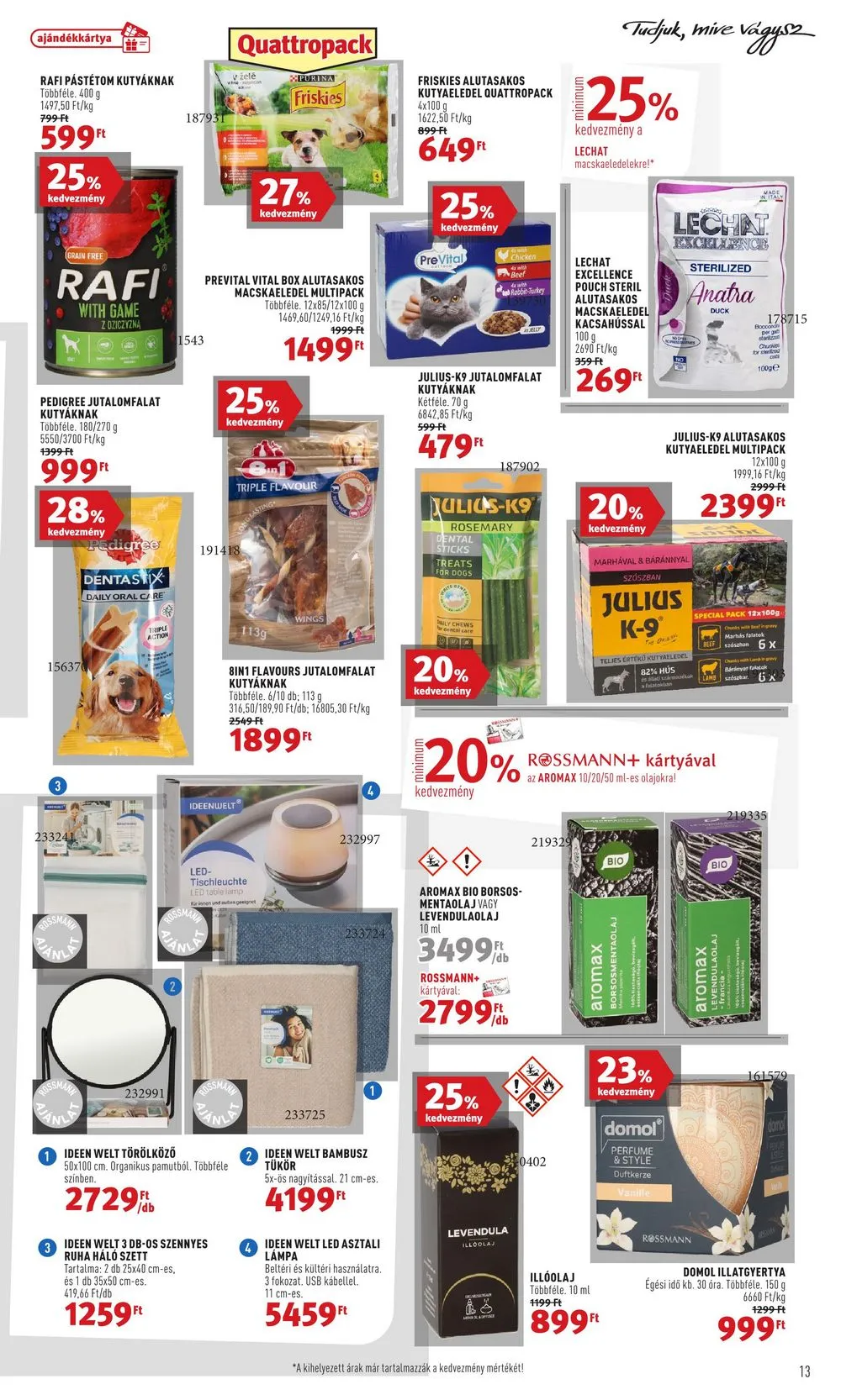 Rossmann akciós újság 09.04–09.15 – 13. oldal