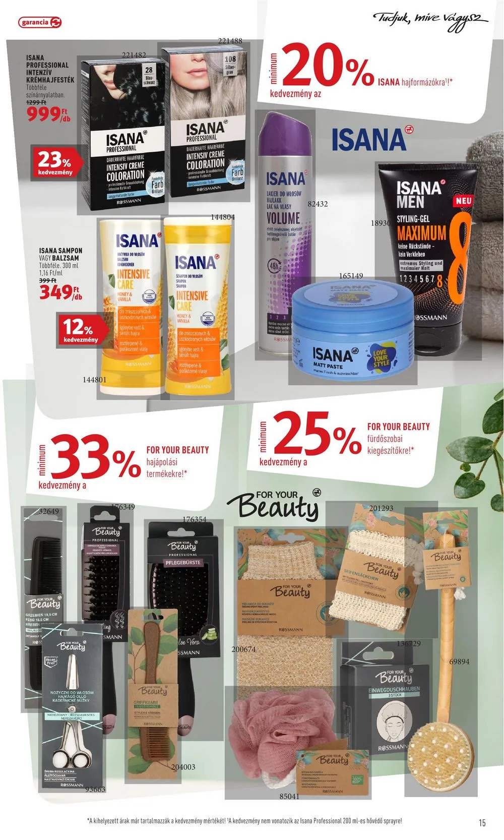 Rossmann akciós újság 09.04–09.15 – 15. oldal