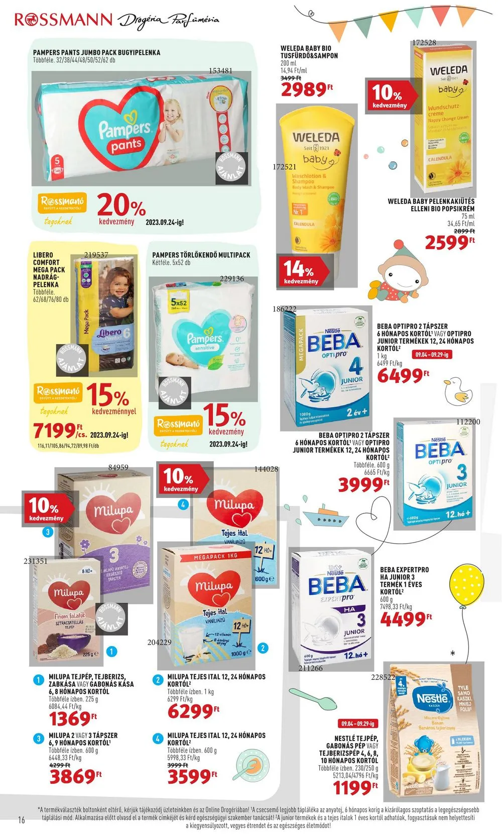 Rossmann akciós újság 09.04–09.15 – 16. oldal
