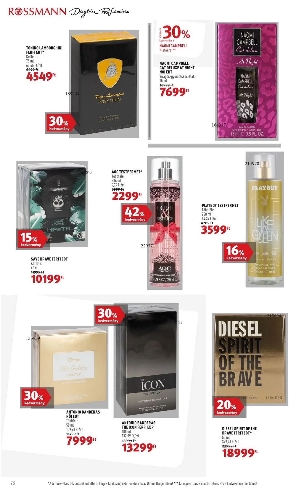 Rossmann akciós újság 09.04–09.15 – 30. oldal