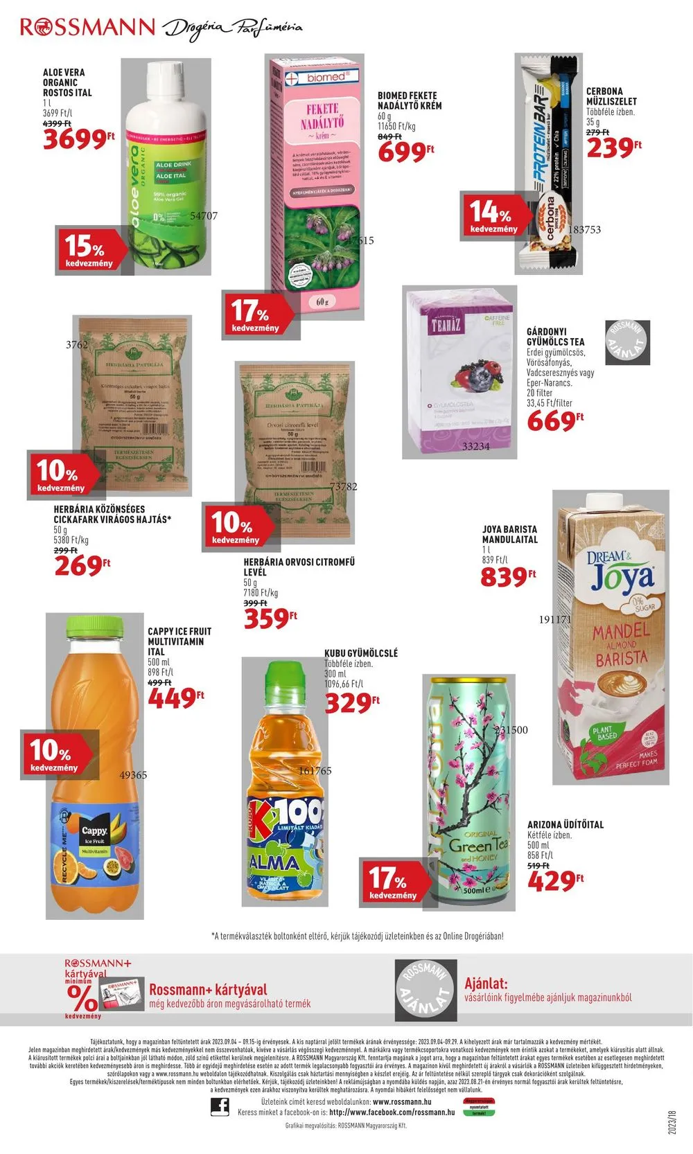Rossmann akciós újság 09.04–09.15 – 38. oldal
