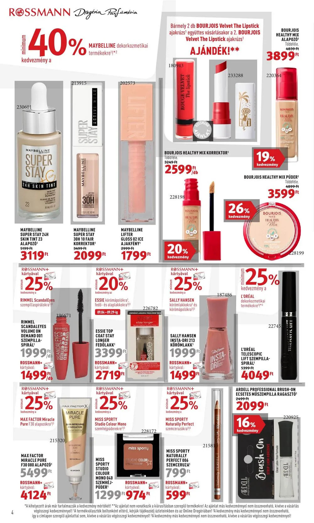 Rossmann akciós újság 09.04–09.15 – 4. oldal