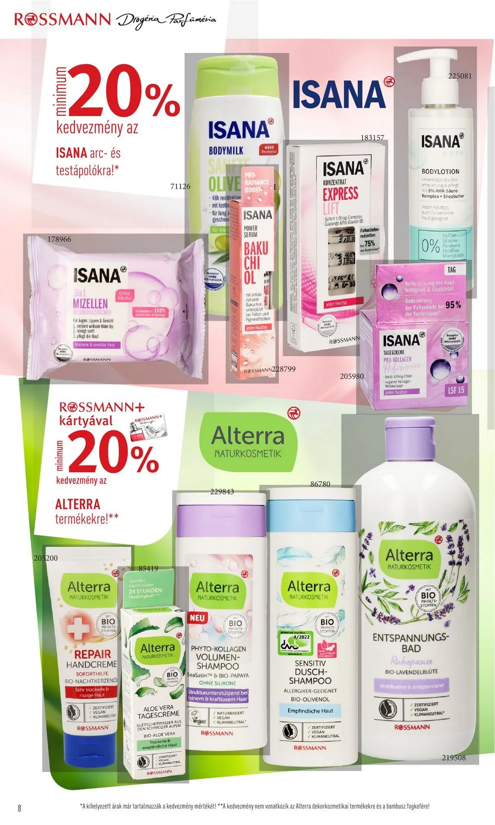 Rossmann akciós újság 09.04–09.15 – 8. oldal