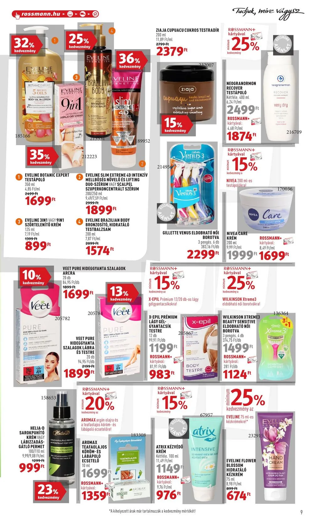 Rossmann akciós újság 09.04–09.15 – 9. oldal