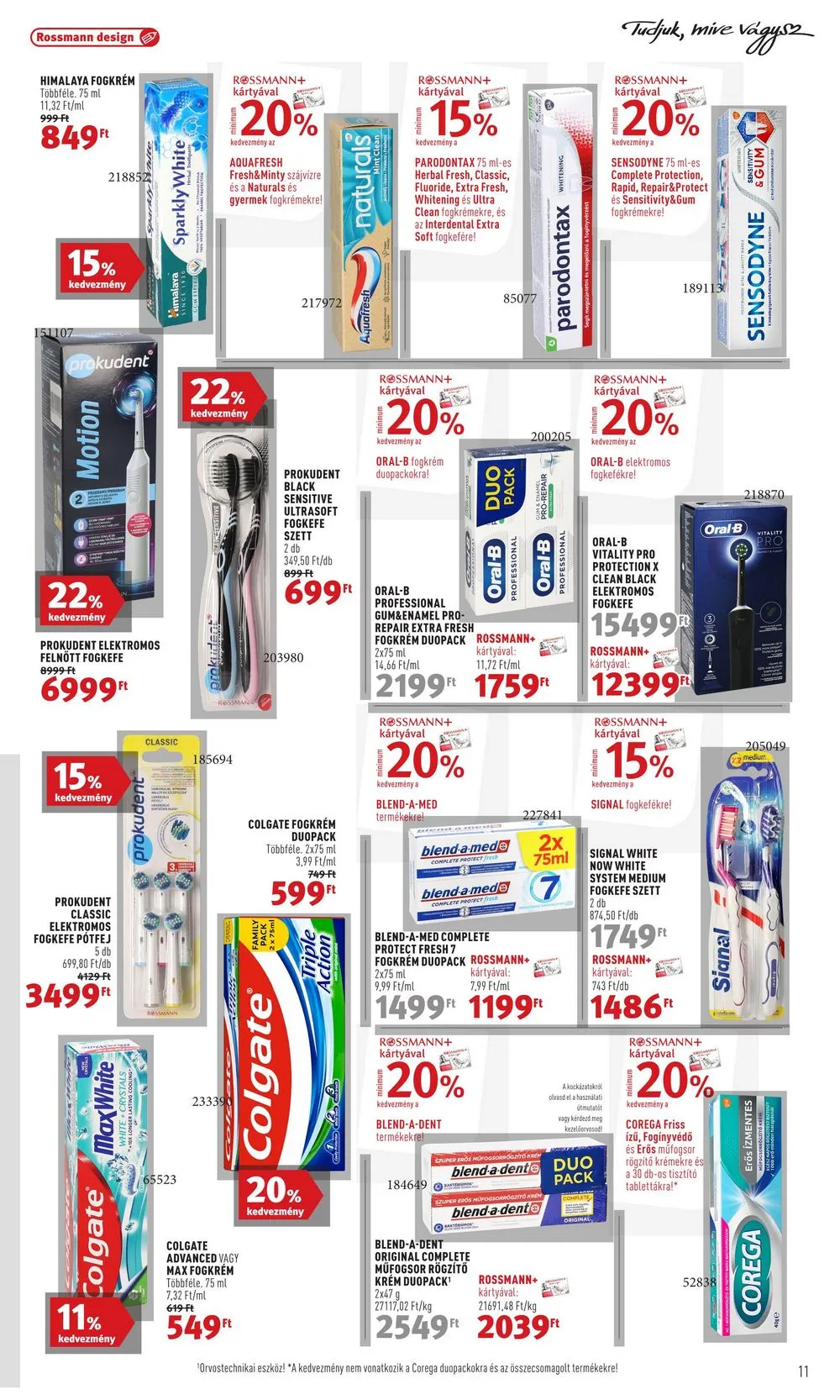 Rossmann akciós újság 09.18–09.29 – 11. oldal