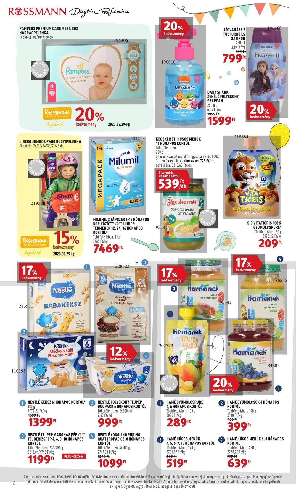 Rossmann akciós újság 09.18–09.29 – 12. oldal