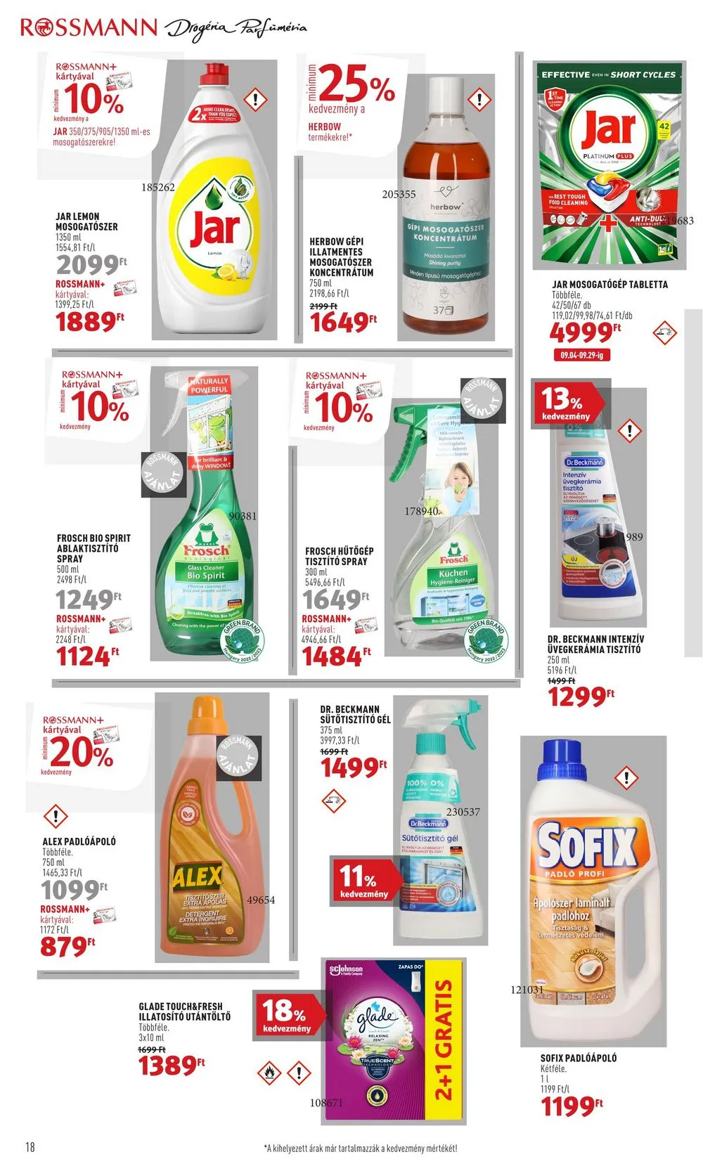Rossmann akciós újság 09.18–09.29 – 20. oldal