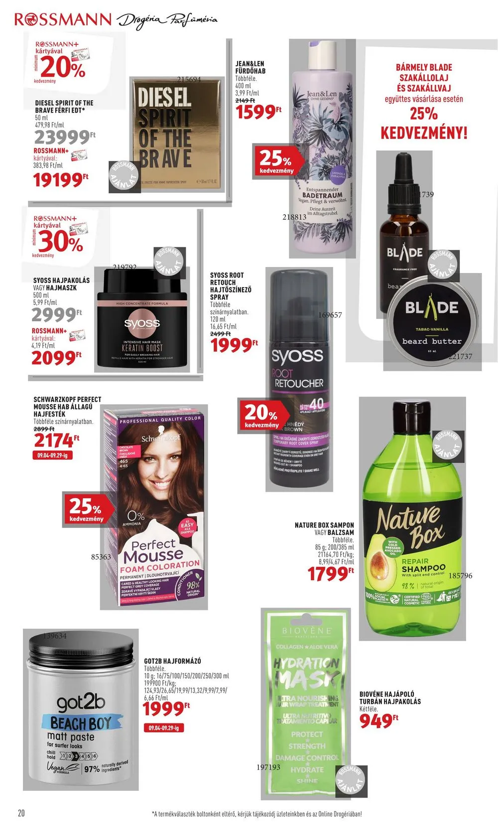 Rossmann akciós újság 09.18–09.29 – 22. oldal