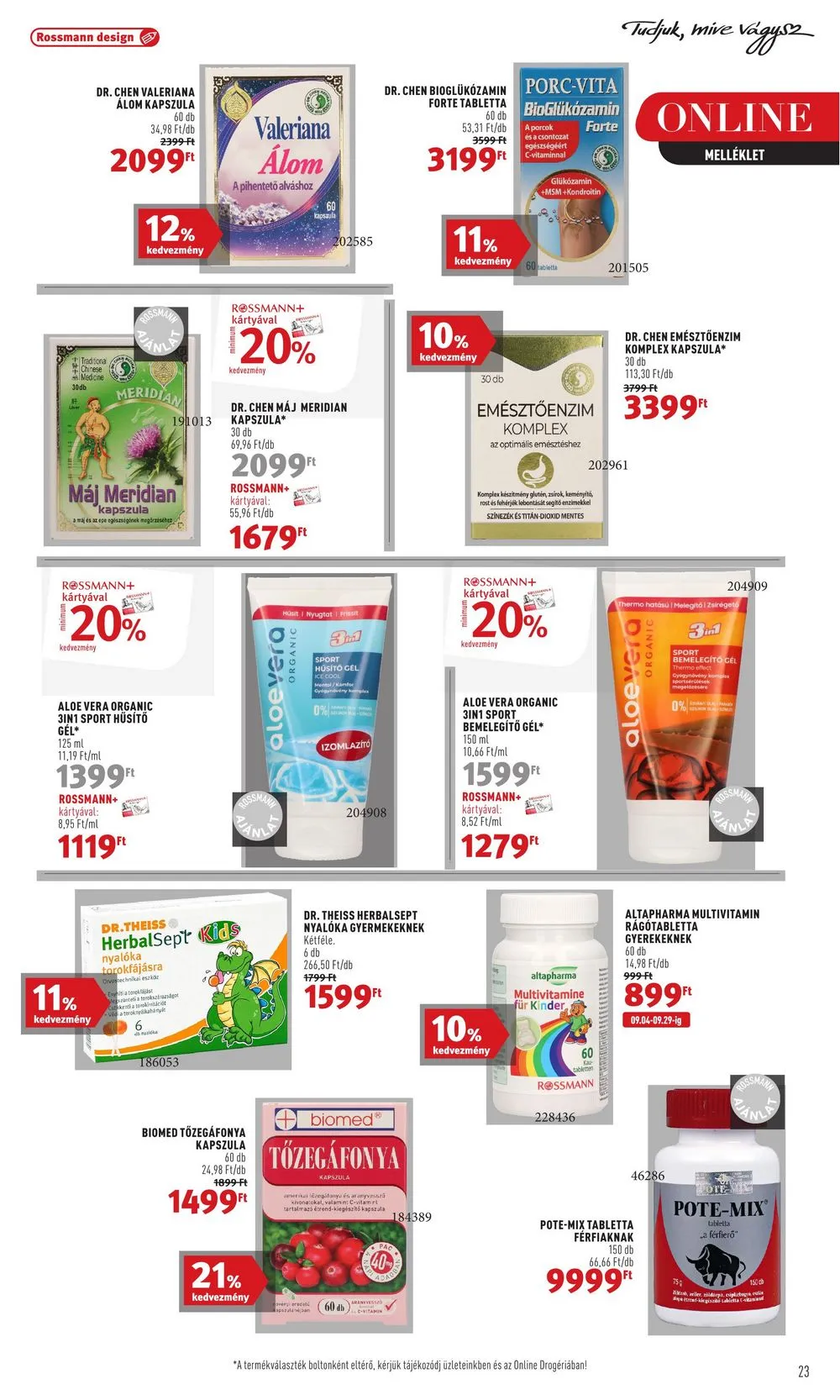 Rossmann akciós újság 09.18–09.29 – 25. oldal