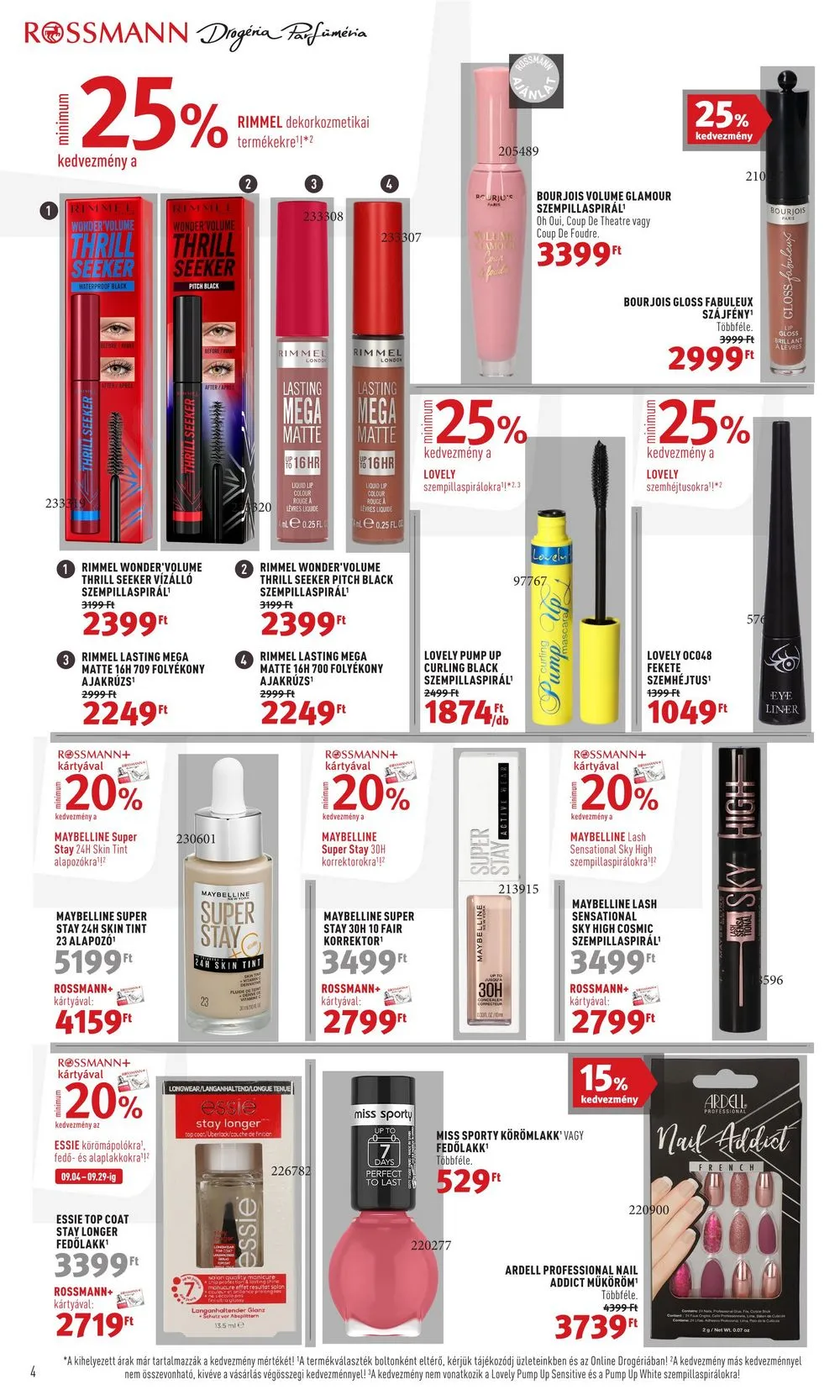 Rossmann akciós újság 09.18–09.29 – 4. oldal