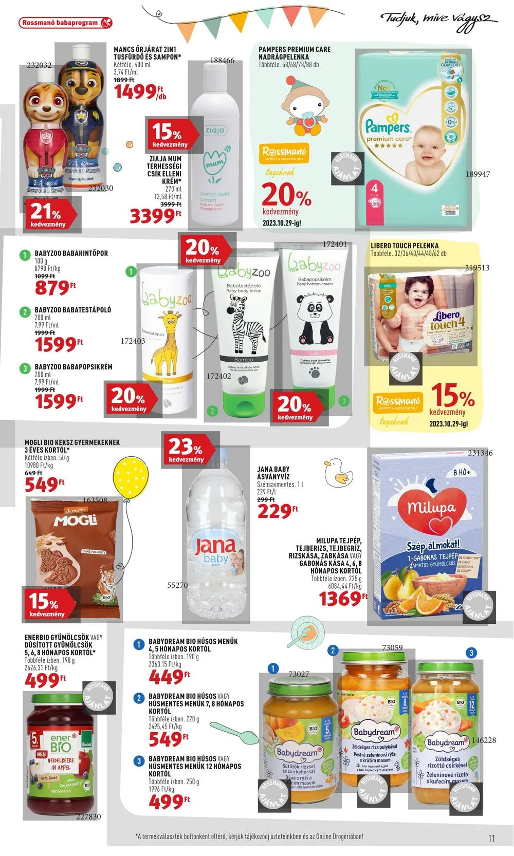 Rossmann akciós újság 10.02–10.06 – 11. oldal