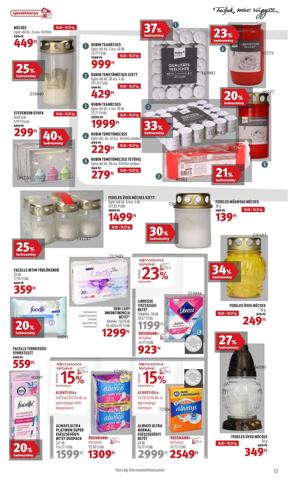 Rossmann akciós újság 10.02–10.06 – 15. oldal