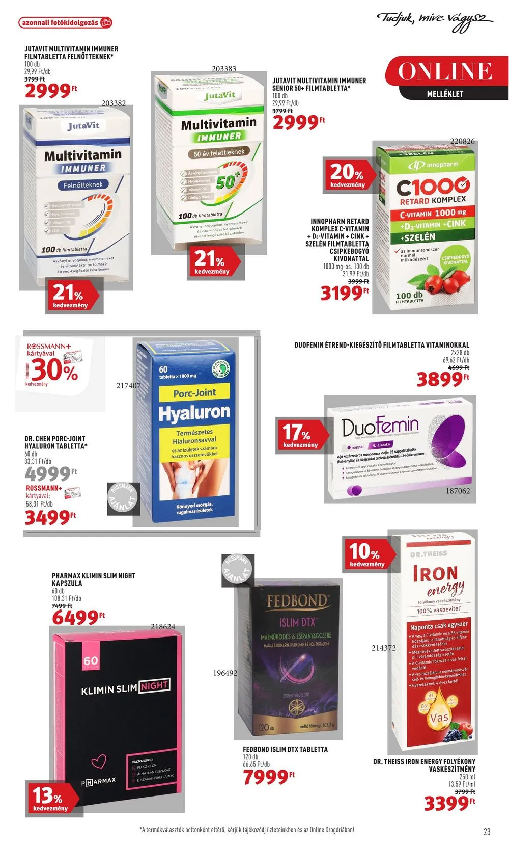Rossmann akciós újság 10.02–10.06 – 25. oldal