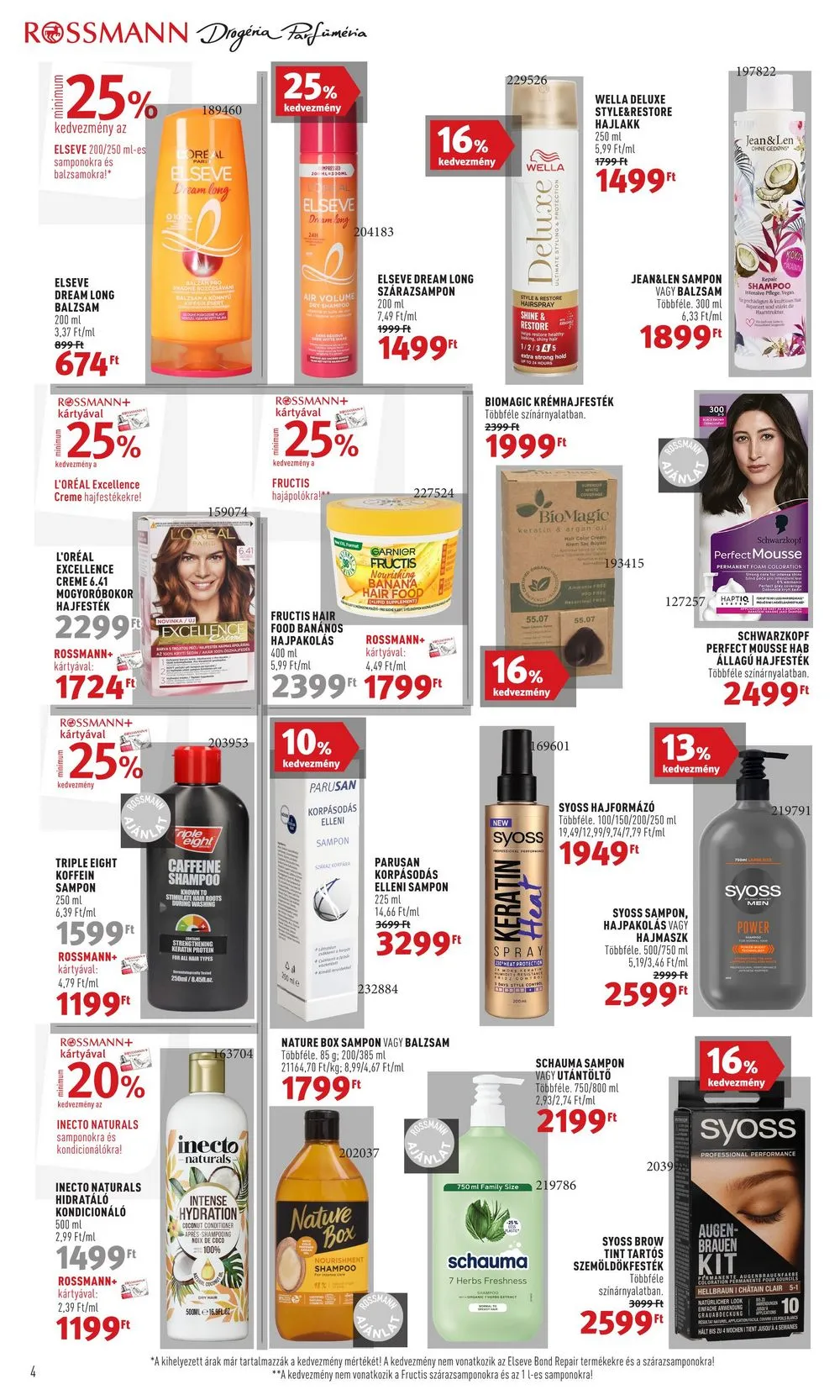 Rossmann akciós újság 10.02–10.06 – 4. oldal