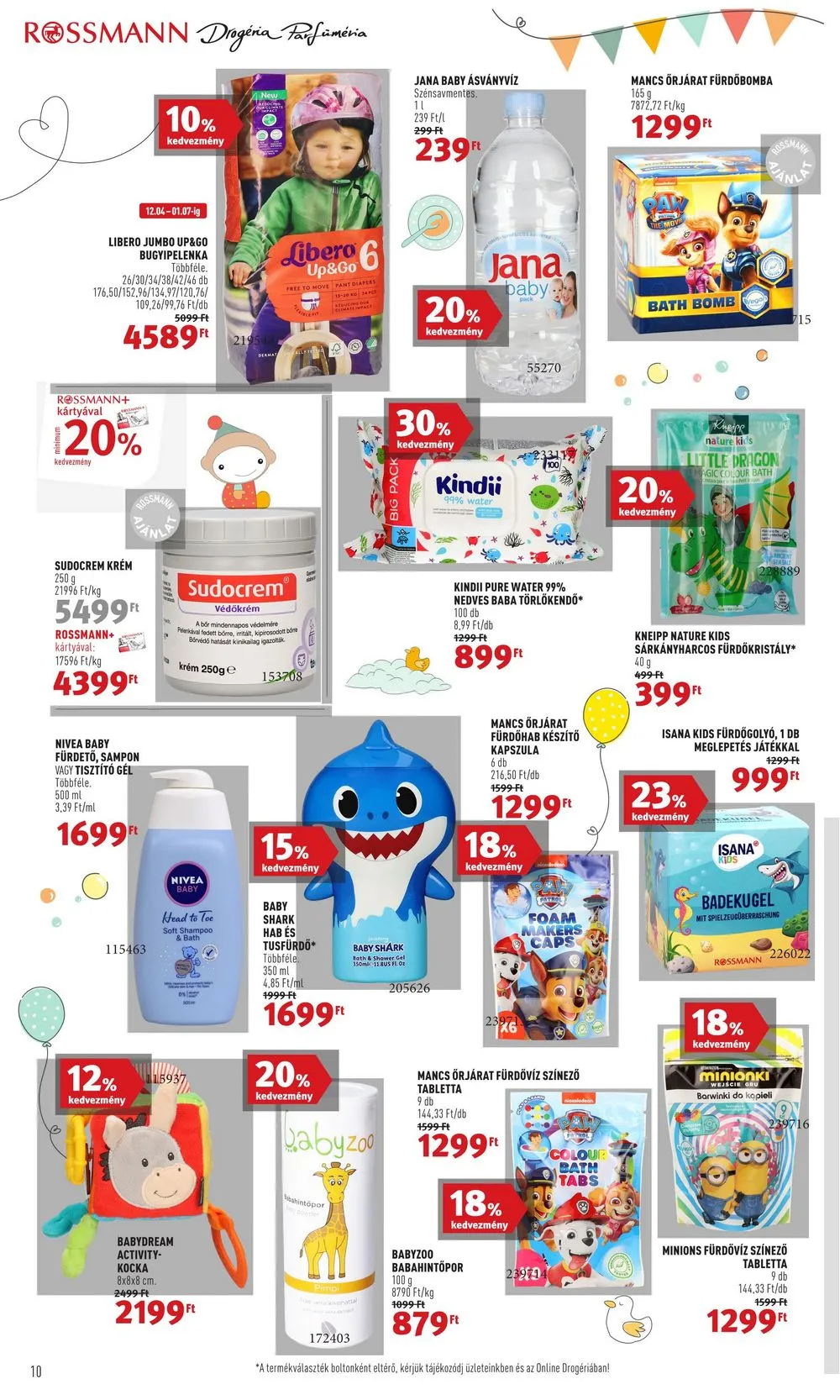 Rossmann akciós újság 12.18–12.22 – 10. oldal
