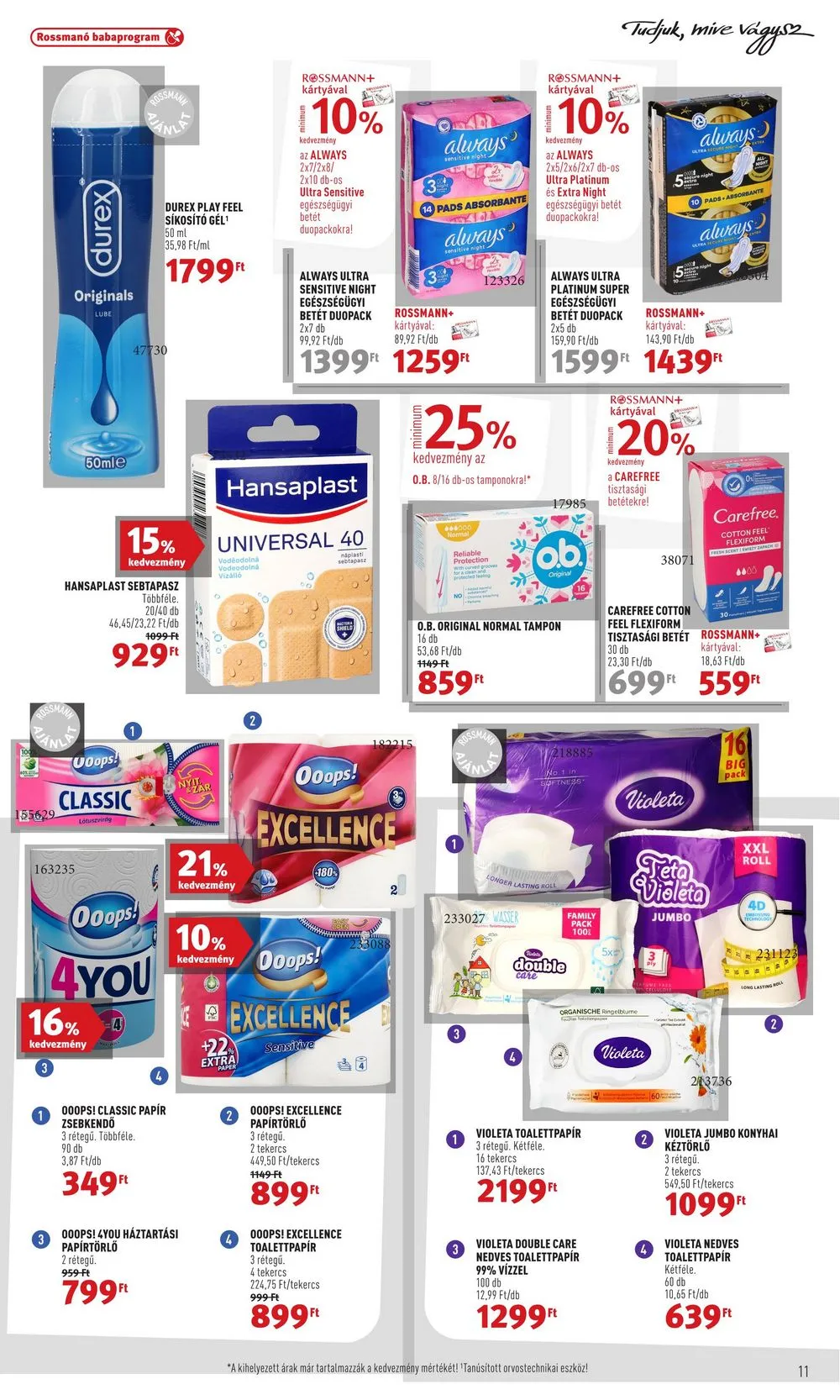 Rossmann akciós újság 12.18–12.22 – 11. oldal