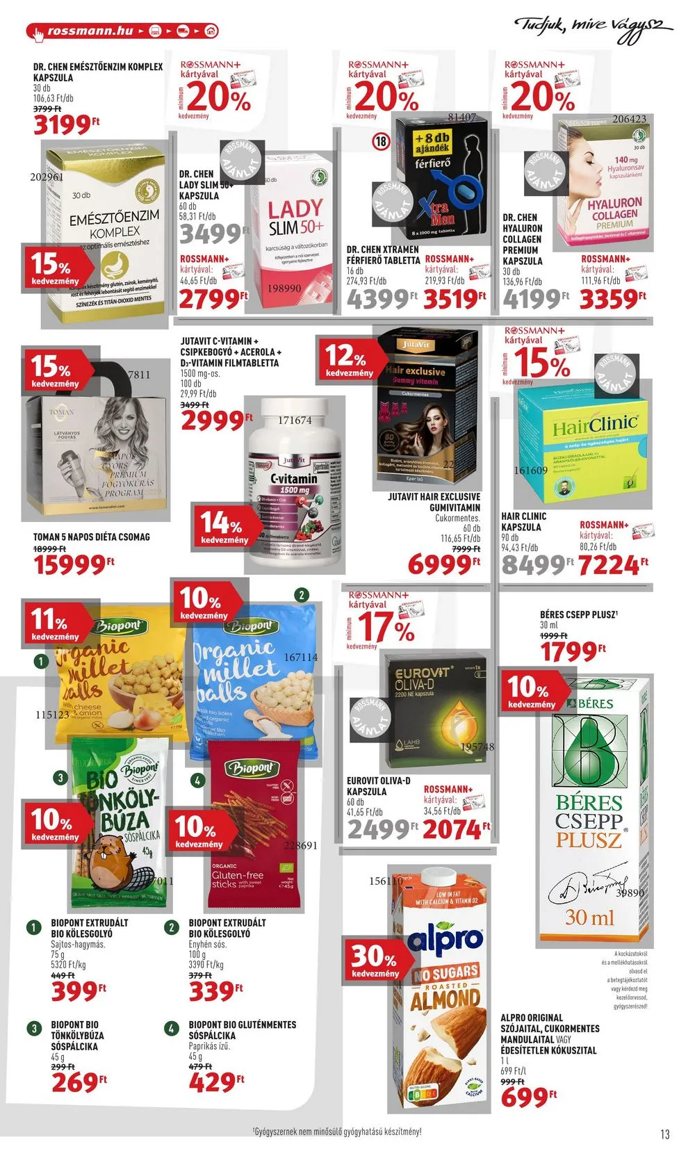 Rossmann akciós újság 12.18–12.22 – 15. oldal