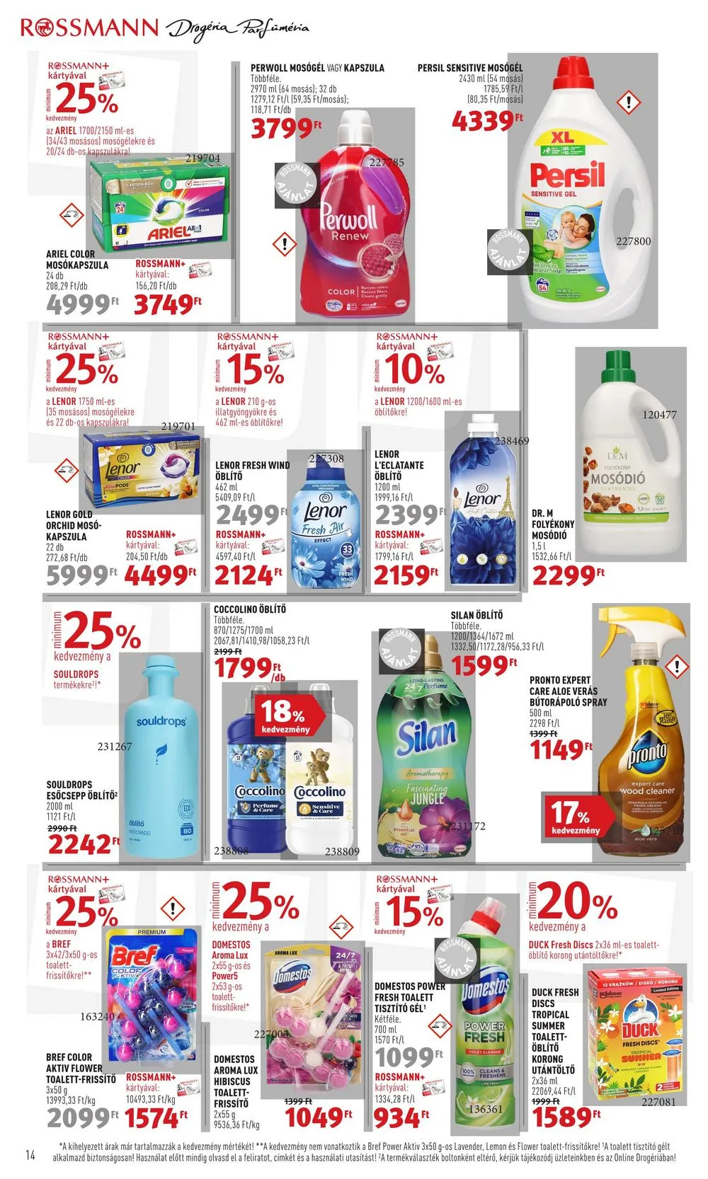 Rossmann akciós újság 12.18–12.22 – 16. oldal