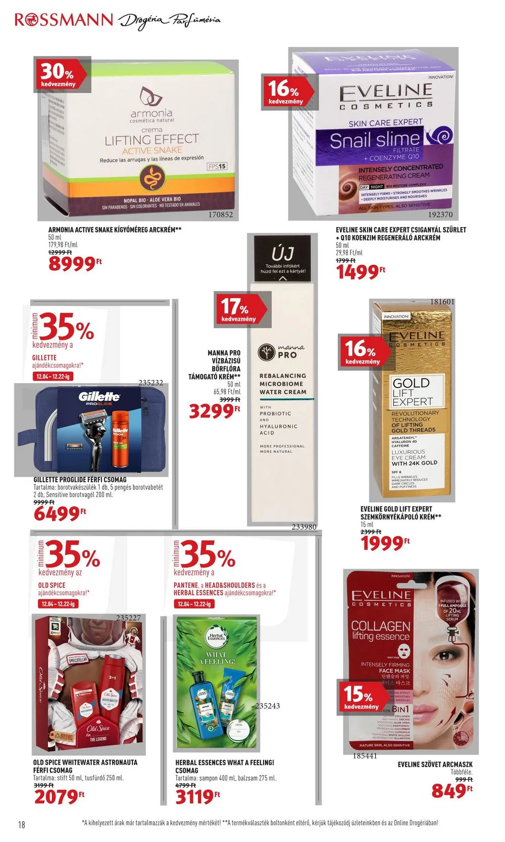 Rossmann akciós újság 12.18–12.22 – 20. oldal