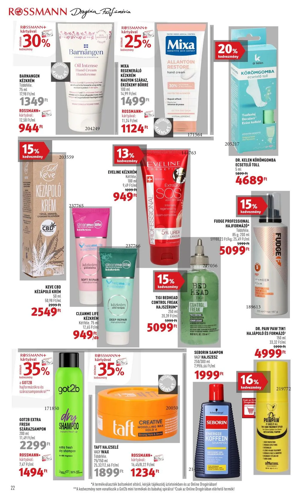 Rossmann akciós újság 12.18–12.22 – 24. oldal