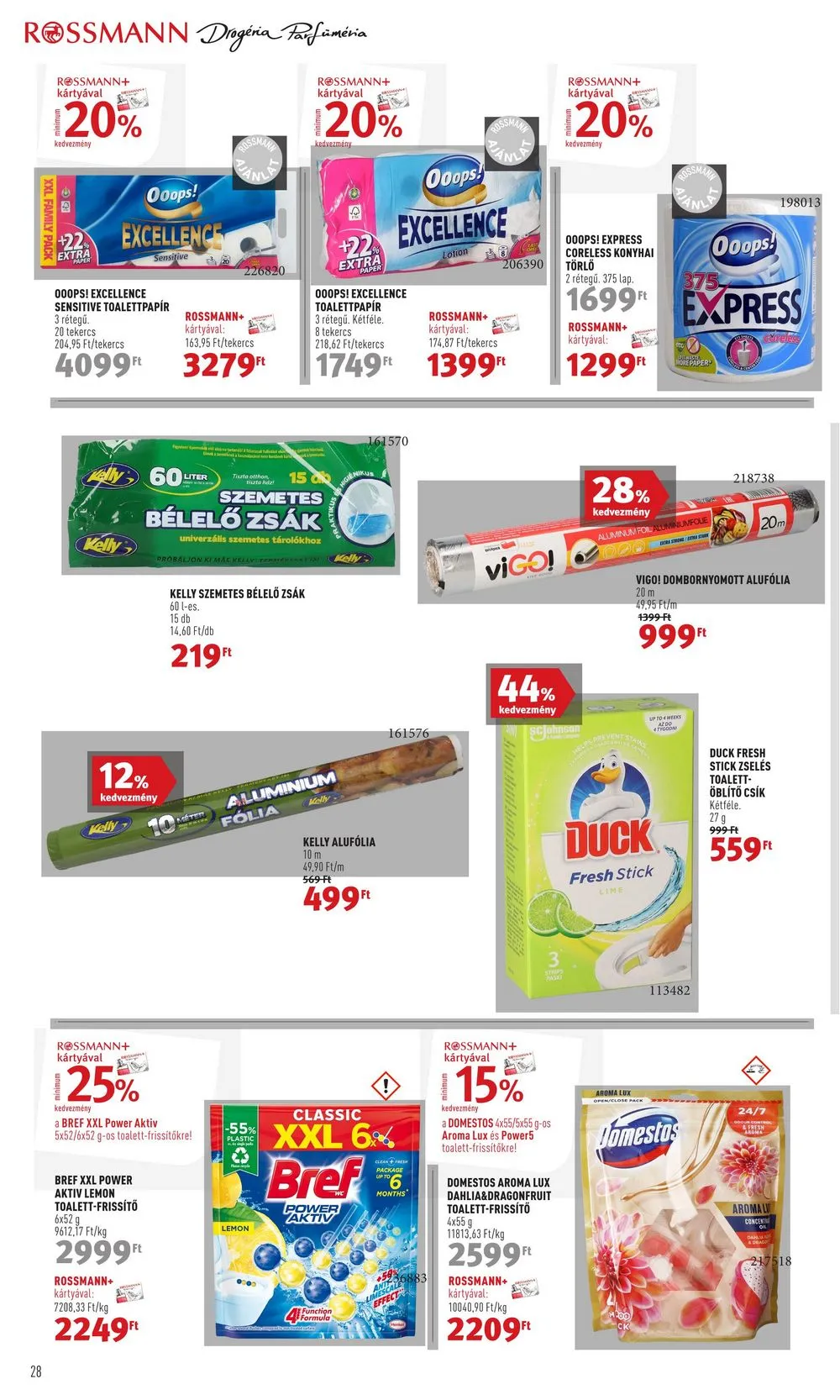 Rossmann akciós újság 12.18–12.22 – 30. oldal