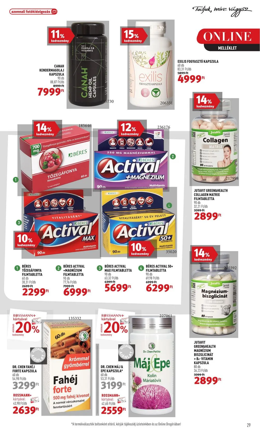 Rossmann akciós újság 12.18–12.22 – 31. oldal