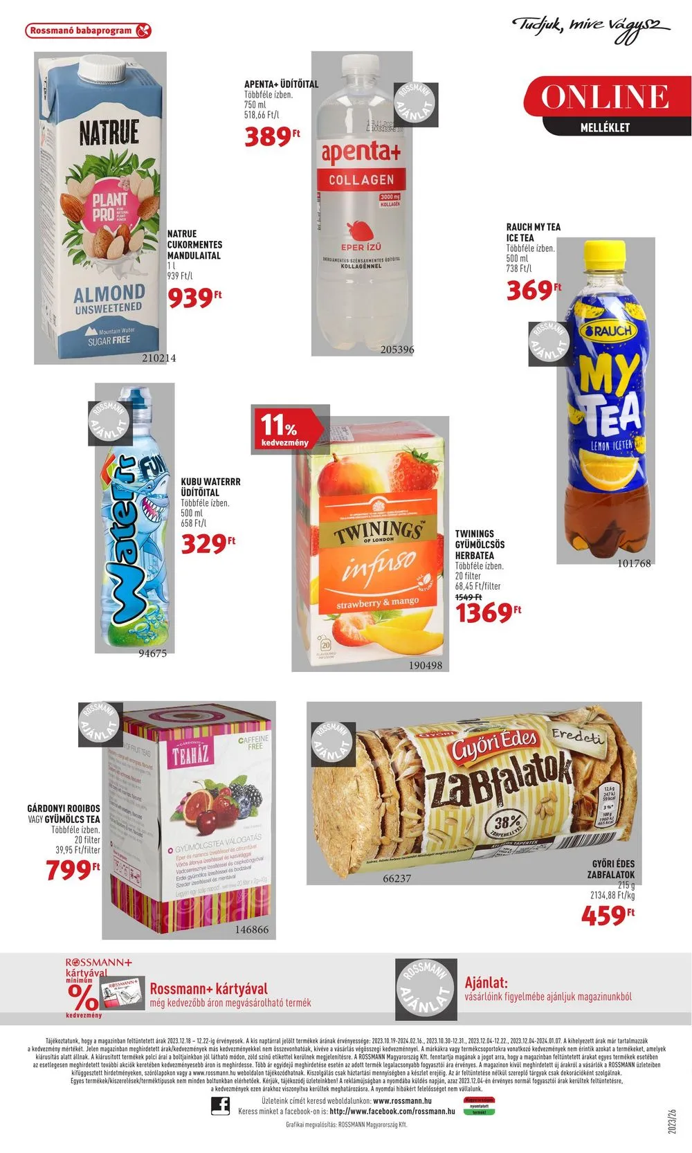 Rossmann akciós újság 12.18–12.22 – 33. oldal