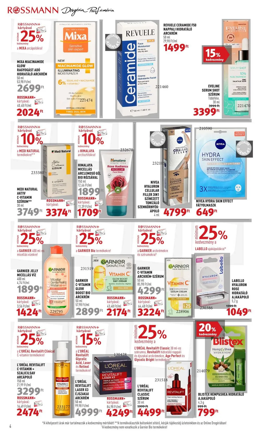 Rossmann akciós újság 12.18–12.22 – 4. oldal