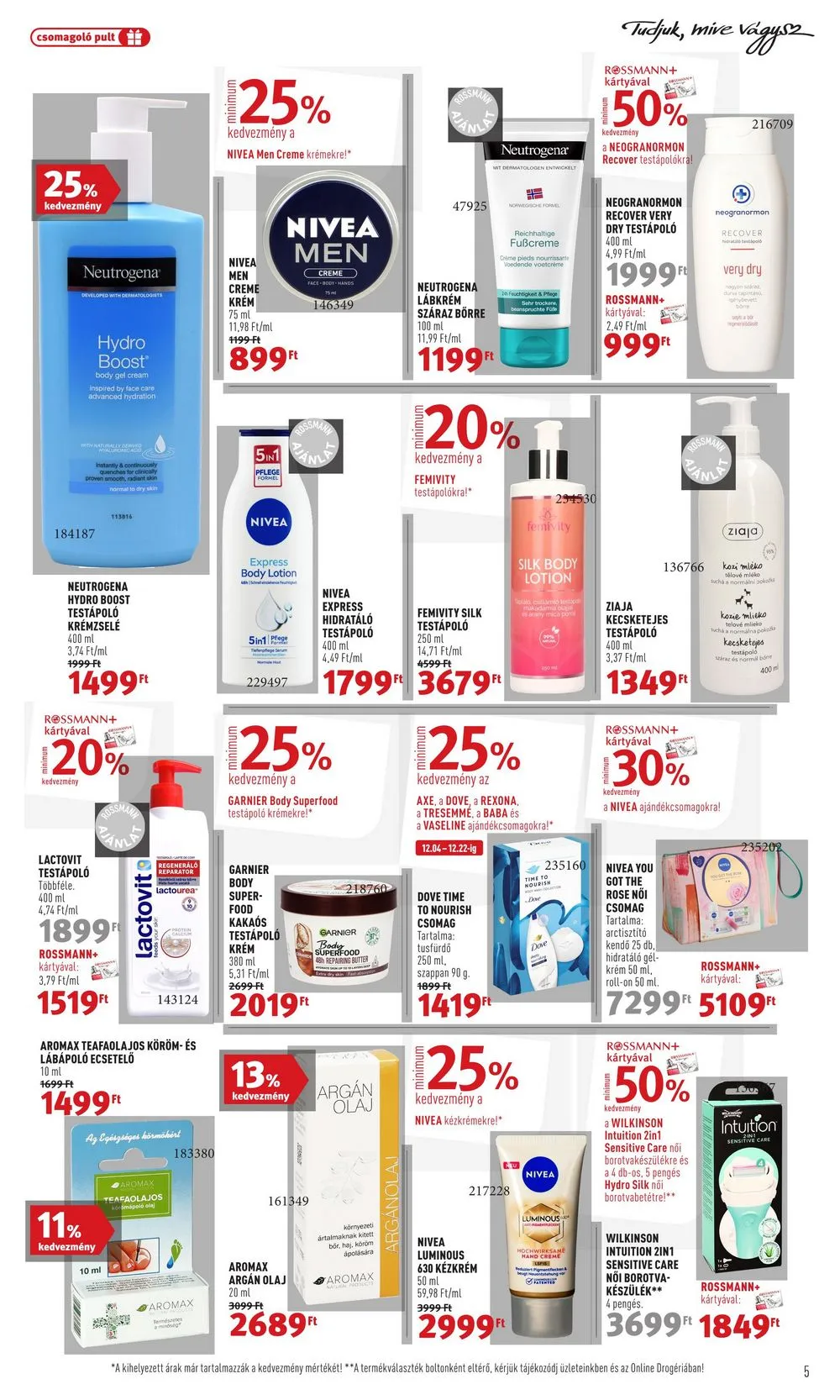 Rossmann akciós újság 12.18–12.22 – 5. oldal