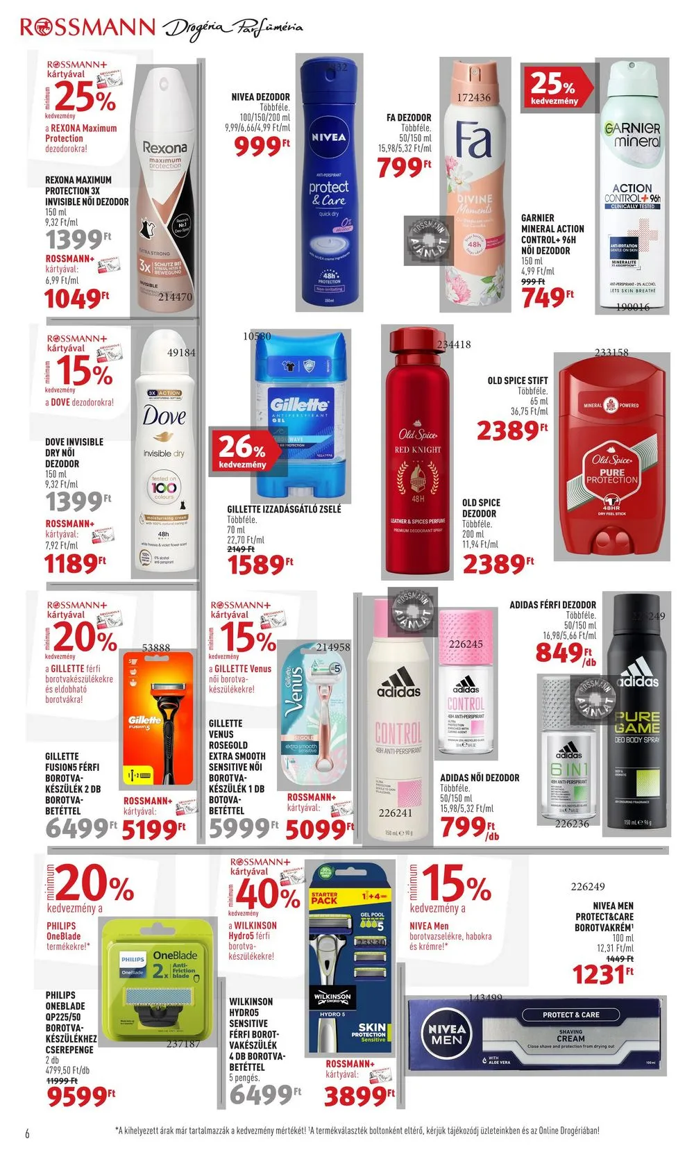 Rossmann akciós újság 12.18–12.22 – 6. oldal