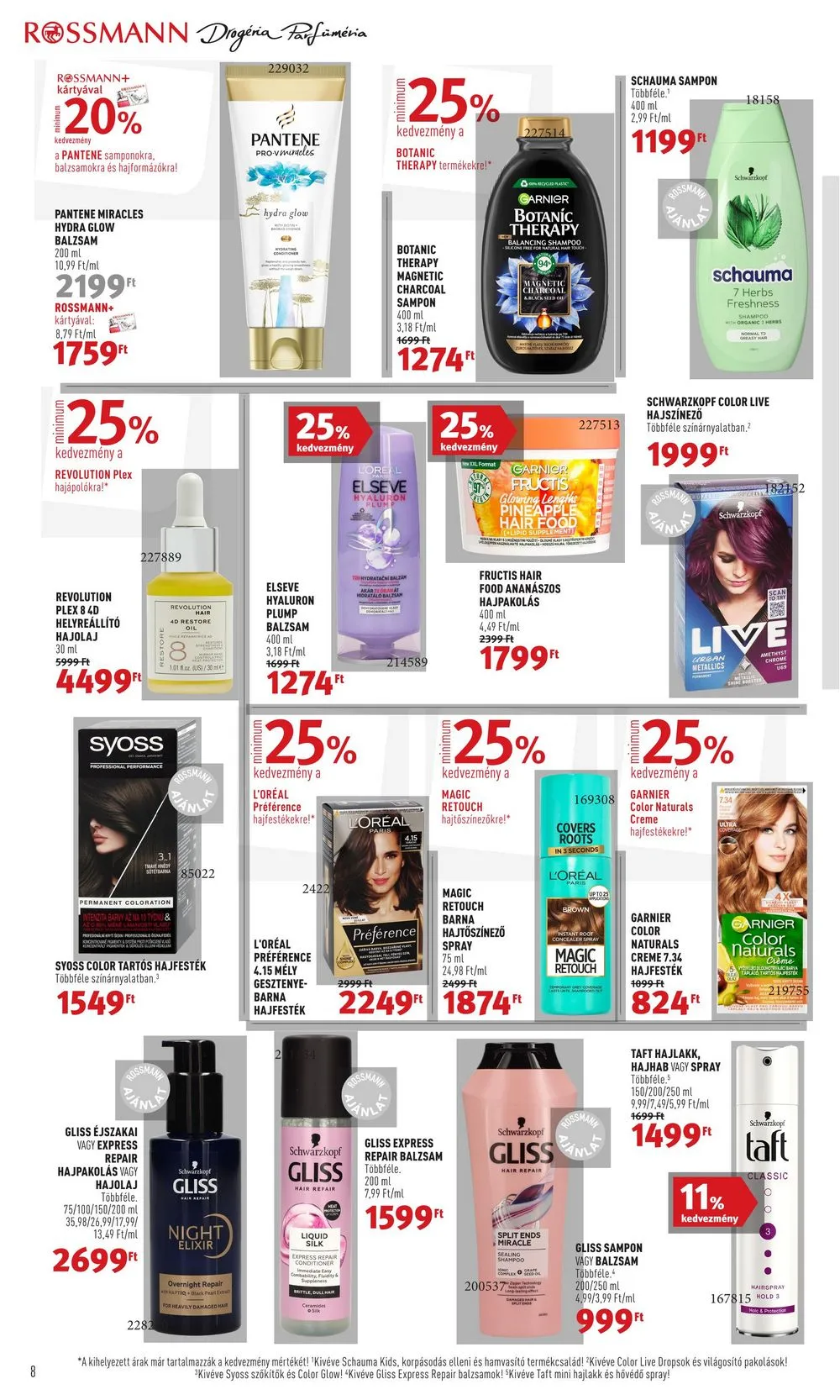 Rossmann akciós újság 12.18–12.22 – 8. oldal