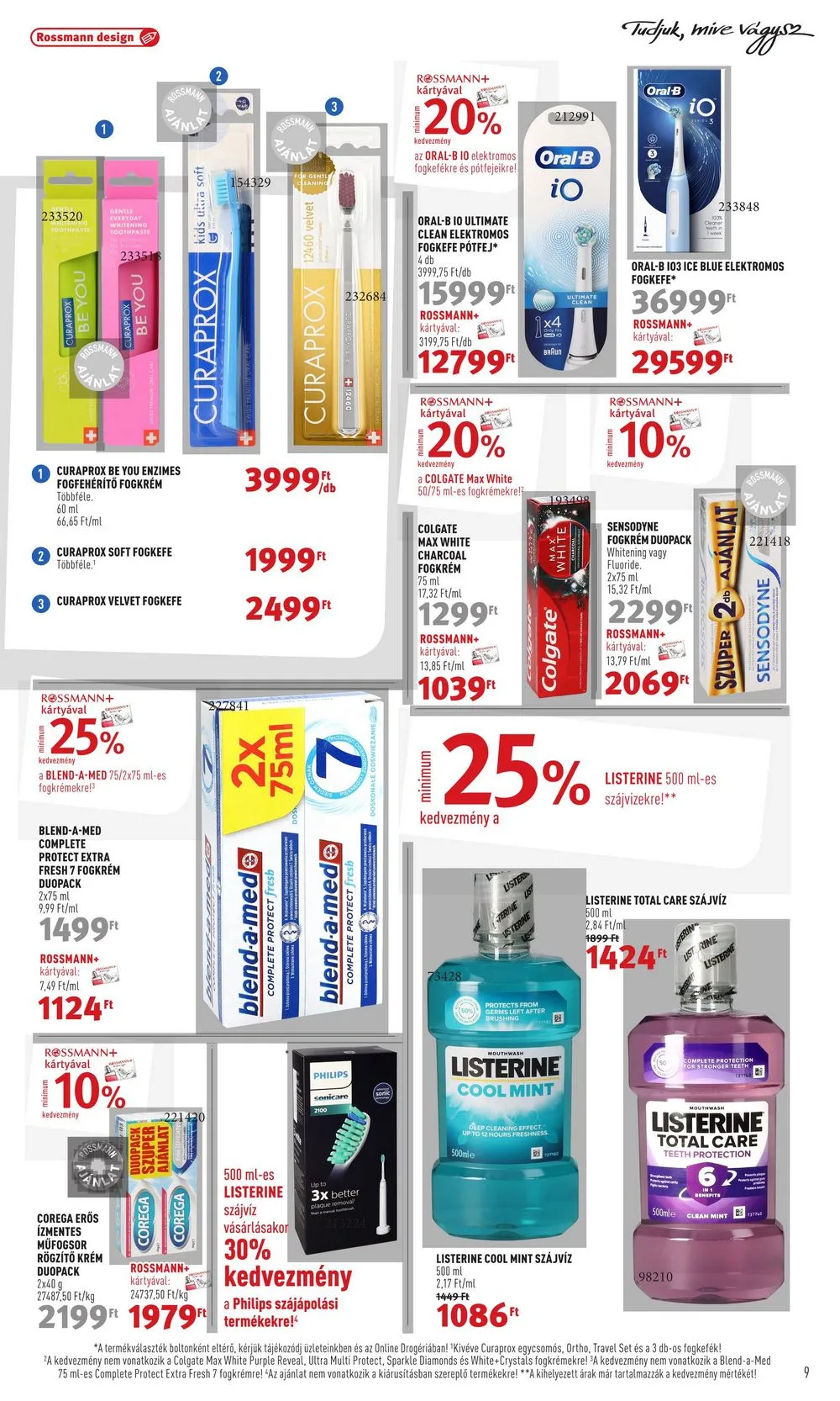 Rossmann akciós újság 12.18–12.22 – 9. oldal