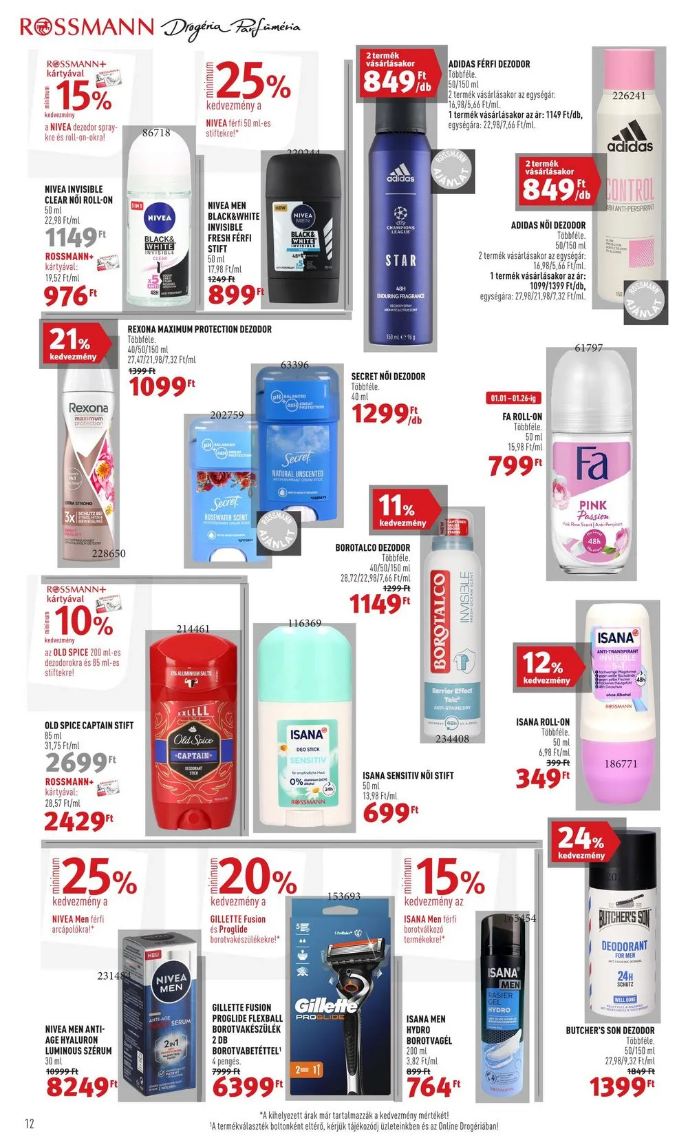Rossmann akciós újság 01.15–01.26 – 12. oldal