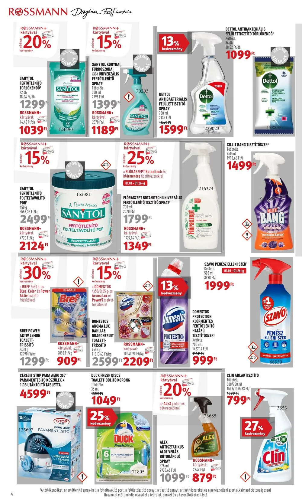 Rossmann akciós újság 01.15–01.26 – 4. oldal